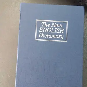 Brankas Brangkas Besi Bentuk Buku Password Kode Angka Kamus Mini Kotak Penyimpanan Perhiasan Uang Metal