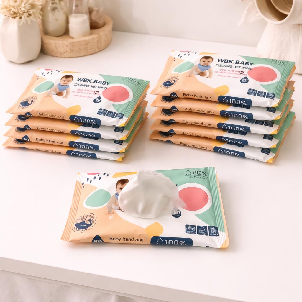 TISU BAGUS - WBK Tisu Basah 5 PCS Isi Banyak Lebih Murah Lembut Tebal Nyaman di Kulit  nonalkohol