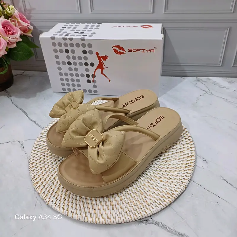9091-20 sandal wedges import wanita sofiya original kekinian Sendal Jepit Flat Cewek 2