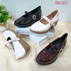 Sepatu wedges B6503 empuk dan nyaman dipakai tumit 3 cm cocok dipakai harian