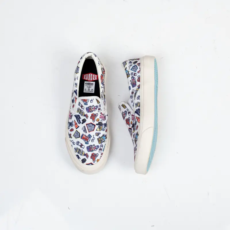DAS FOOTWEAR Full Karakter Sepatu Sneakers Slip on Karakter Pria dan Wanita 36-43 DAS FOOTWEAR Flat Shoes Black 3
