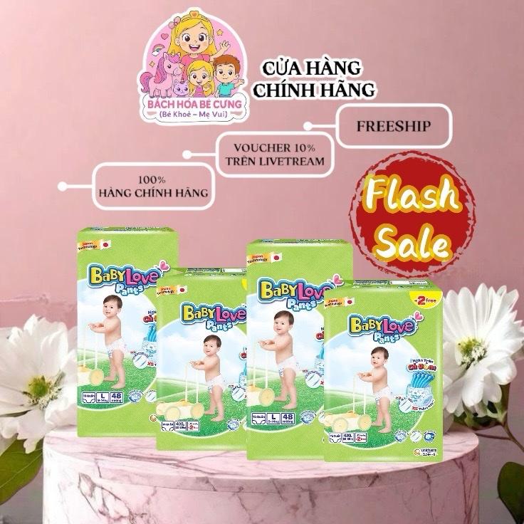 Tã Bỉm Quần Baby Love Đủ size XL48 XXL48 L48 4XL33 XXXL33 miếng - Ngăn Tràn Cả Đêm 9 - 28 kg
