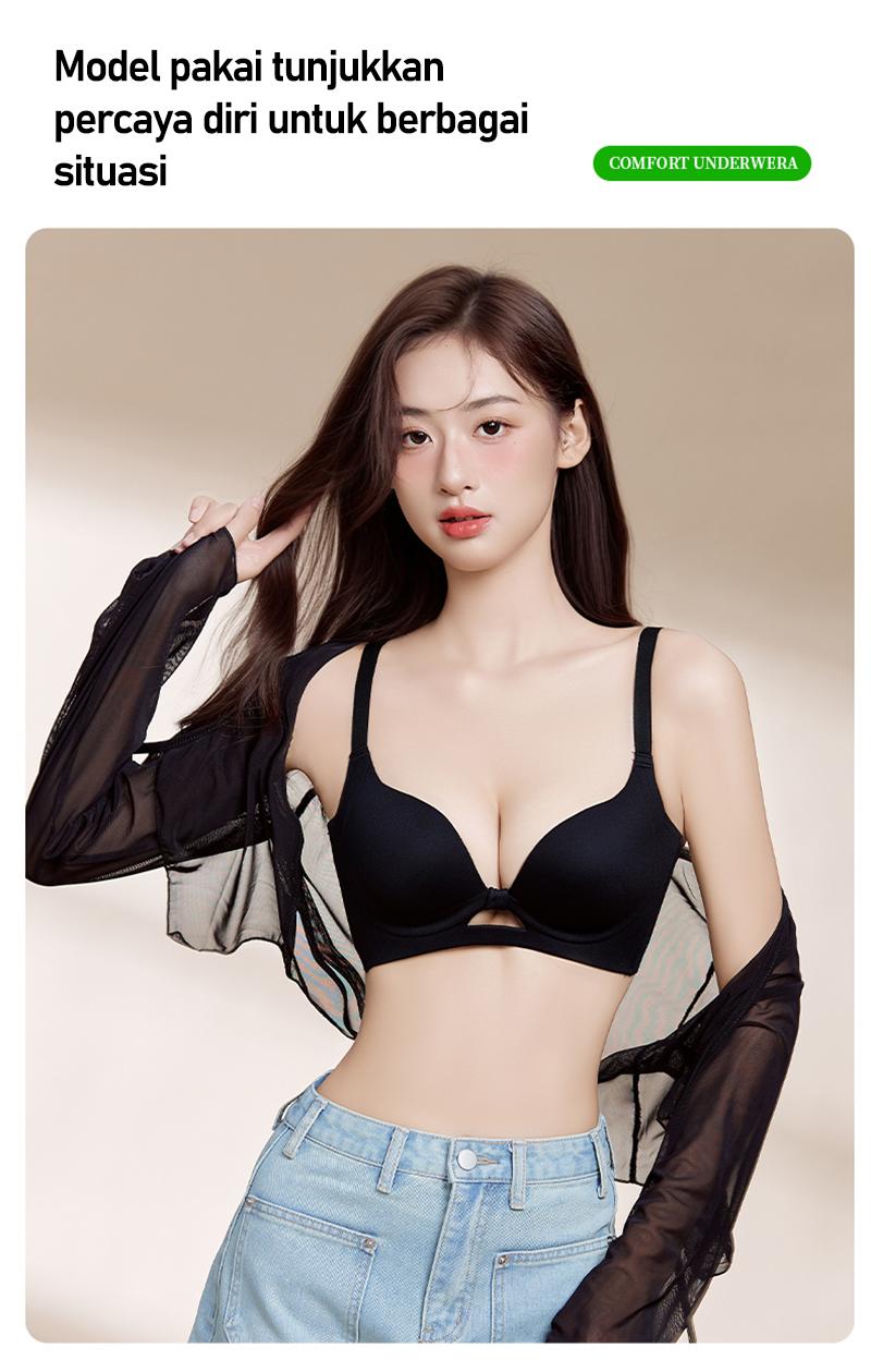 GOSO Bra Push Up Wanita Premium Bh 3/4 Cup Brassiere Support Lembut Tanpa Kawat Tipis Busa Lembut & Nyaman GOSO Bra Push Up Wanita Premium Bh 3/4 Cup Brassiere Support Lembut Tanpa Kawat Tipis Busa Lembut & Nyaman