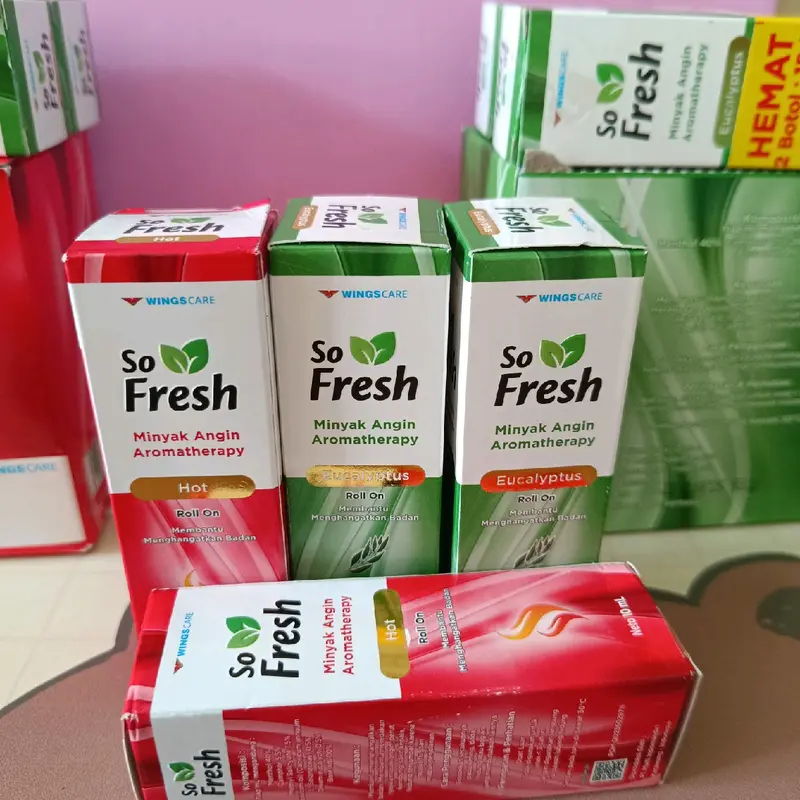 paket hemat 4 pcs So Fresh care minyak angin aromaterapi 5
