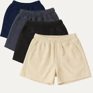 4 Pcs Celana Anak Corduroy Pendek Unisex 1-10 Tahun Karet Pinggang Elastis Nyaman 3 Saku