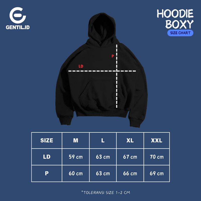 Product Introduction of GENTIL - Hoodie Boxy Oversize BMTH M - XXL ( Pria & Wanita ) 0