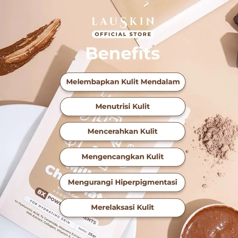 LAUKSIN BEAUTY MASKER GREENTEA MASKER JERAWAT LAUSKIN MASKER ORGANIK 1