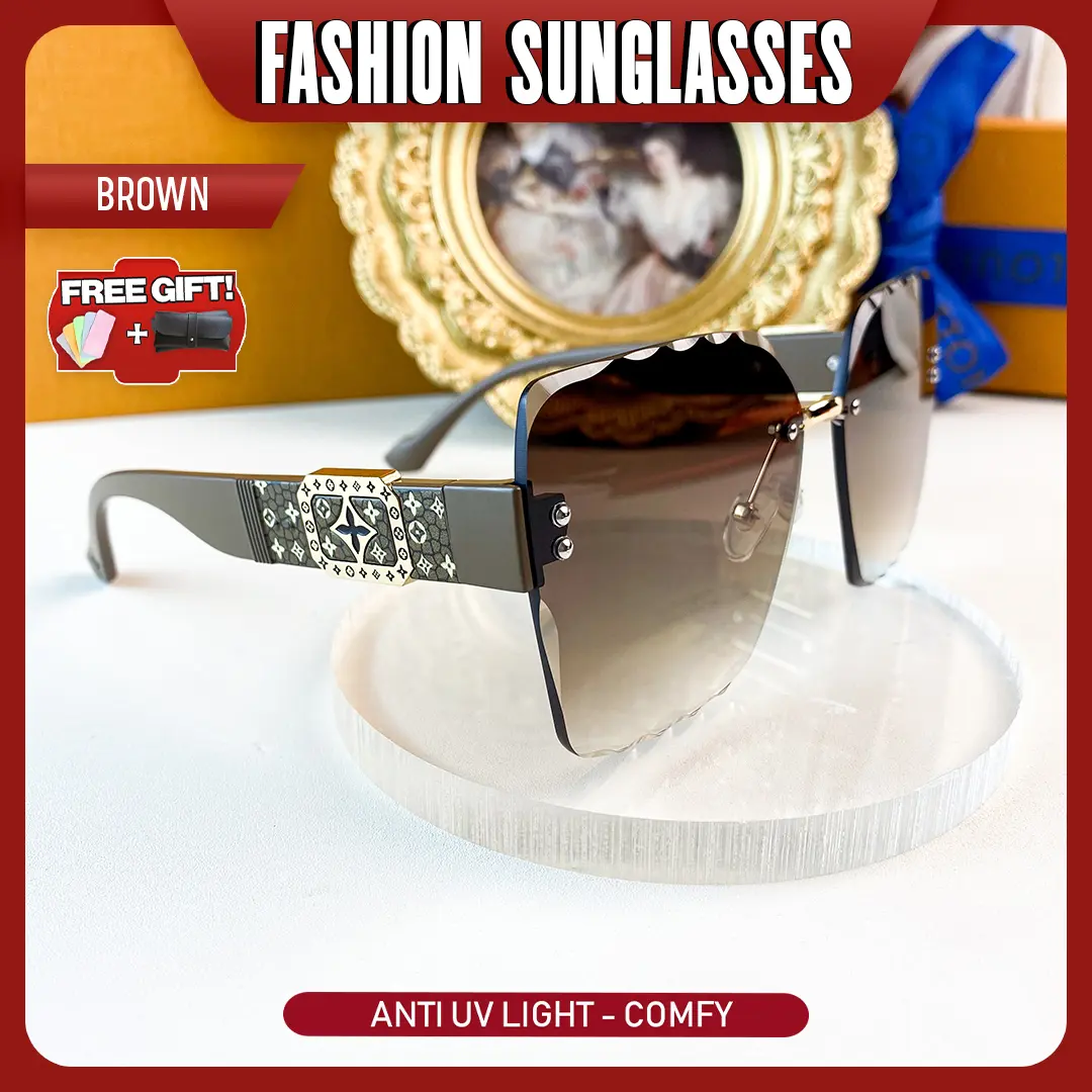 #Buy Glasses Freebag# baru musim panas high-end kacamata wajah bulat kacamata kacamata UV Sunglasses Eyewear