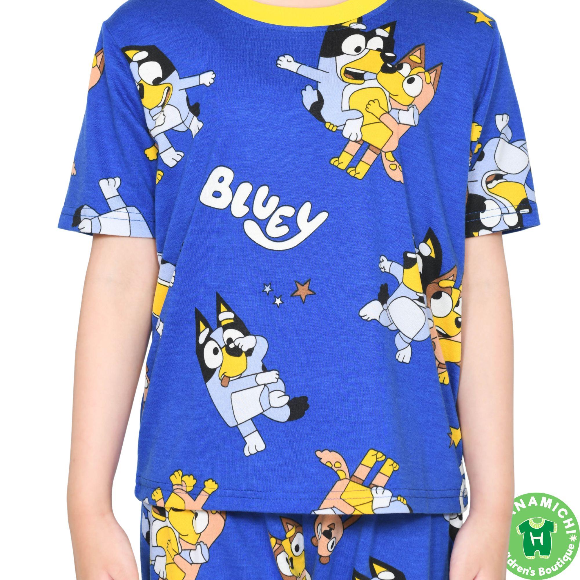 Kiminori BOB.CP Setelan Baju Anak Perempuan Lengan Pendek Motif Kartun Lucu