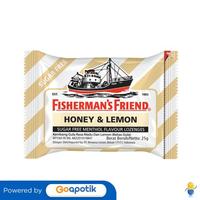 Gambar FISHERMAN'S FRIEND HONEY & LEMON SUGAR FREE 25 GRAM dari Apotek azka langkat by Goa Kota Bekasi 1 Tokopedia