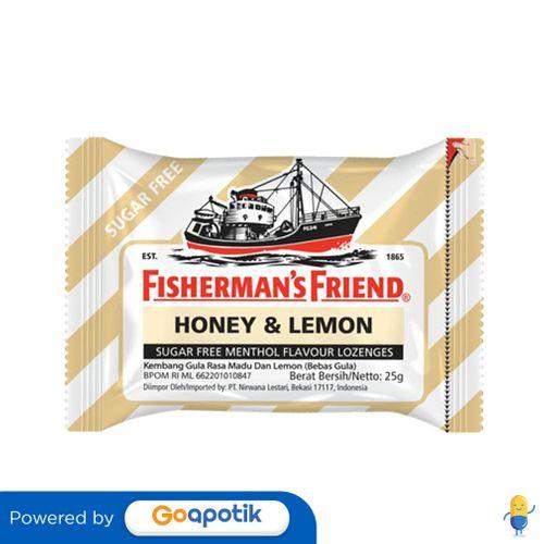 Gambar FISHERMAN'S FRIEND HONEY & LEMON SUGAR FREE 25 GRAM dari Apotek azka langkat by Goa Kota Bekasi Tokopedia