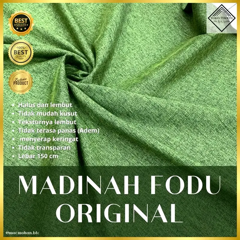KAIN KATUN MADINAH/MADINAH FODU/MADINAH PREMIUM/KATUN GARIS/MADINAH COTTON PREMIUM Pria