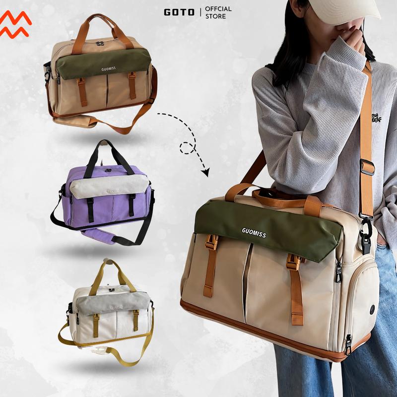 Túi trống du lịch đa năng cỡ lớn chống nước có ngăn đựng giày GOTO - GT036