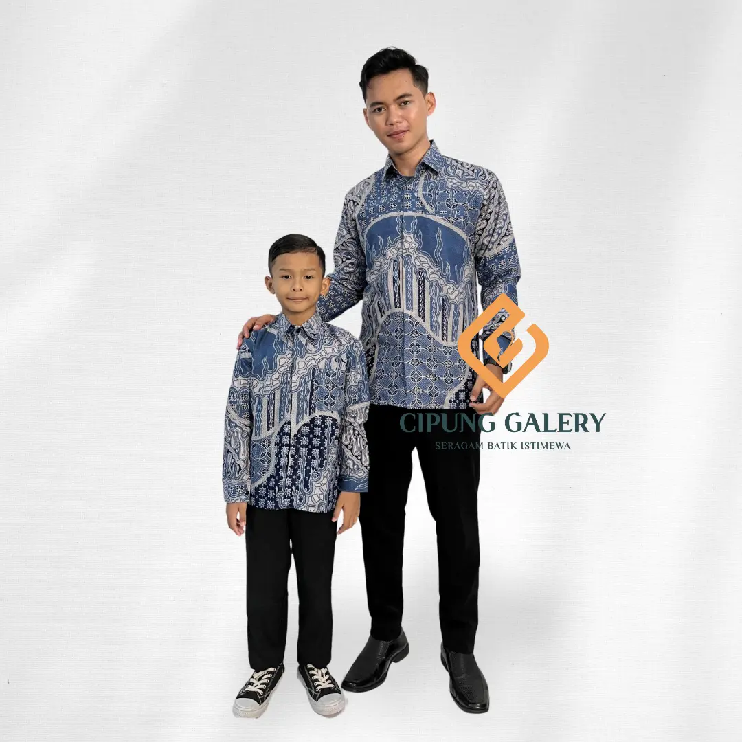 BATIK PRIA LENGAN PANJANG MOTIF NUSANTARA