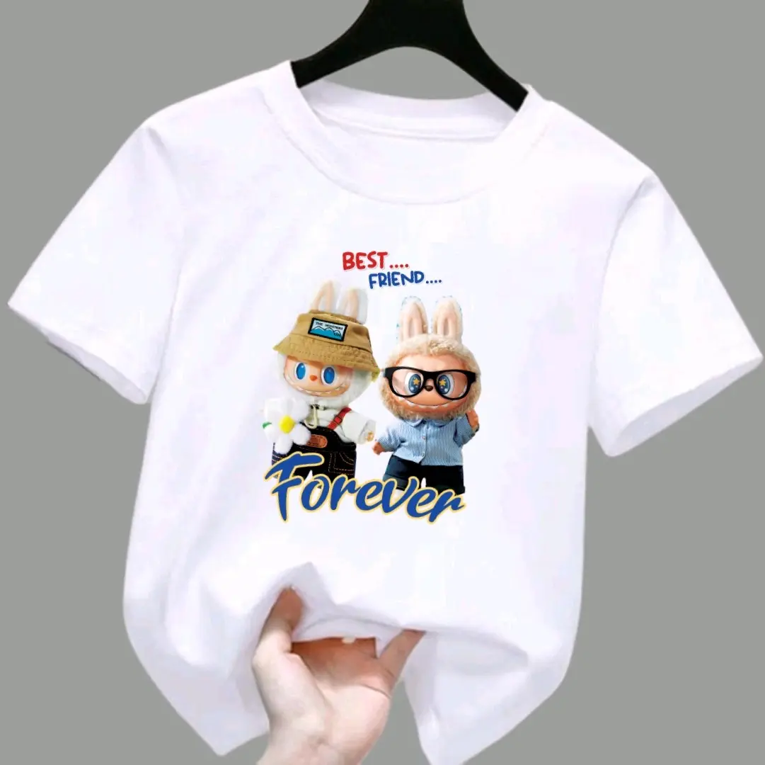 Baju Kaos Anak Labubu - Fashion Anak Perempuan Cewek, Bahan Halus dan Lembut