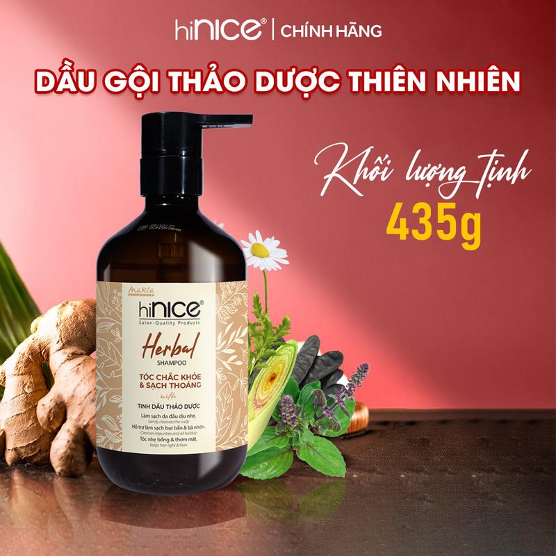  Dầu Gội Tinh Dầu Thảo Dược Thiên Nhiên hiNICE Herbal Shampoo Hỗ Trợ Detox & Kiềm Dầu Da Đầu 