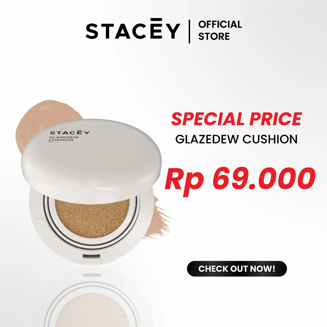 Stacey Glazedew Cushion - Make Up Cushion Serum Bedak Wajah