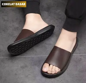 Sandal pria untuk semua musim  tren baru sepatu pantai lintas batas sepatu pantai ukuran besar fashion sandal sandal kasual
