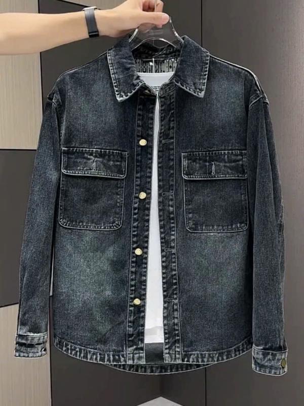 (size Đại 100kg) Áo Sơ Mi Jean Nam Đa Phong cách có thể Khoác nhẹ chống nắng gió Thời trang Mẫu mới Áo jean nam nữ From rộng có Nón big size size đại 07