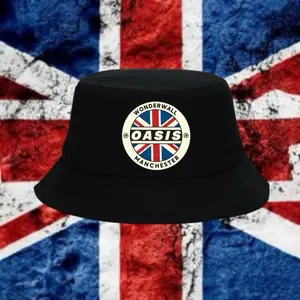 Topi Bucket hat Casual Topi Distro Pria/Wanita Motif Oasis