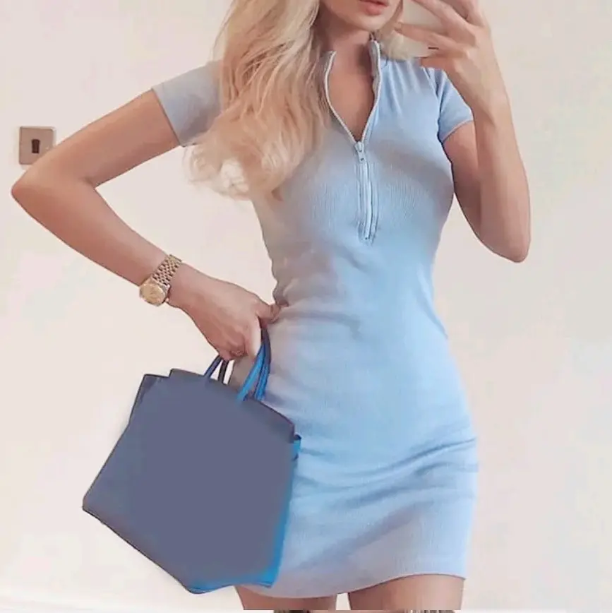 Babelicious Sexy Neck Slim-fitting Dress (4 Colors)