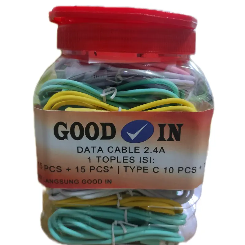 [DAPAT 15 PCS] FREE TOPLES KABEL DATA CAS WARNA CAMPUR android Aksesoris Charger Handphone Panjang 8