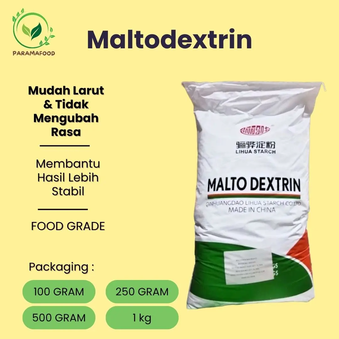 Maltodextrin / Maltodekstrin Food Grade 1 kg 500 gram 250 gram 100 gram