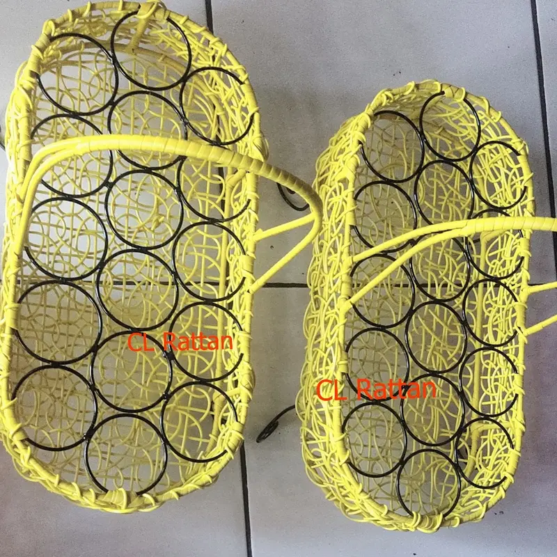 keranjang aqua brekele rotan sintetis, rak aqua rotan sintetis 3