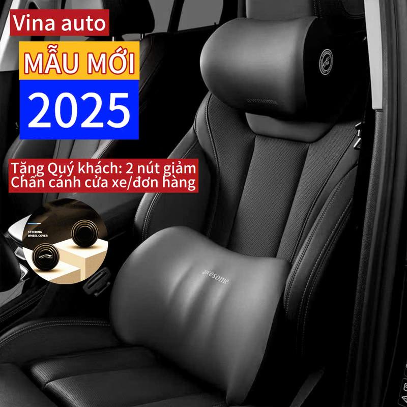 Gối tựa ô tô cao su non, tựa đầu ô tô, tựa lưng ghế văn phòng