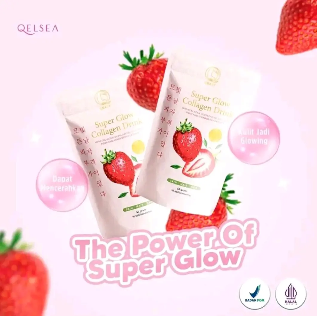 Collagen Qelsea Qbast 60gr Mencerahkan wajah dan tubuh