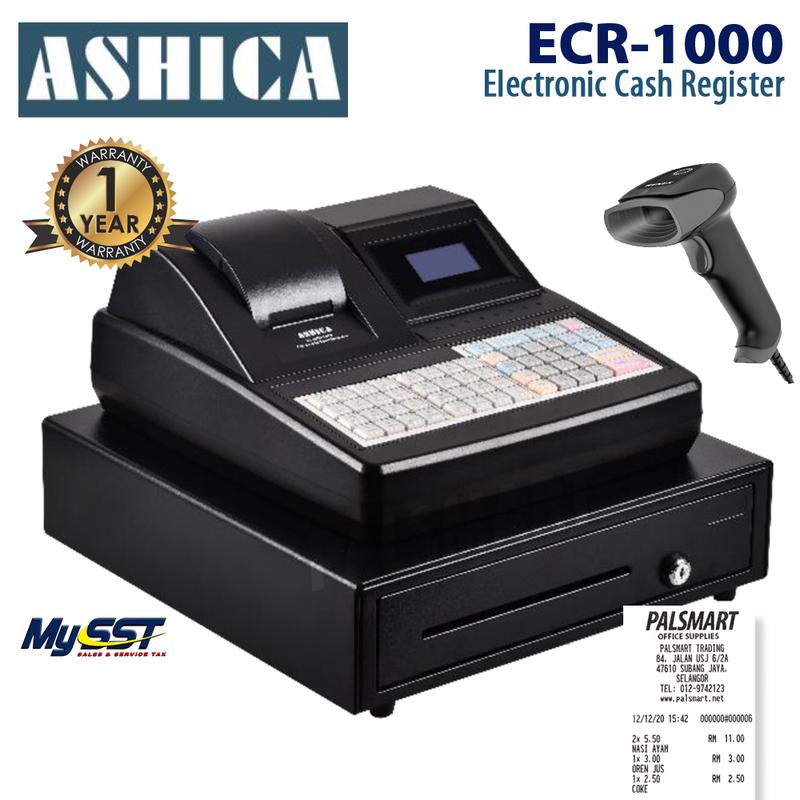 Ashica ECR-1000 Cash Register Machine Mesin Cashier (Replace - TikTok ...
