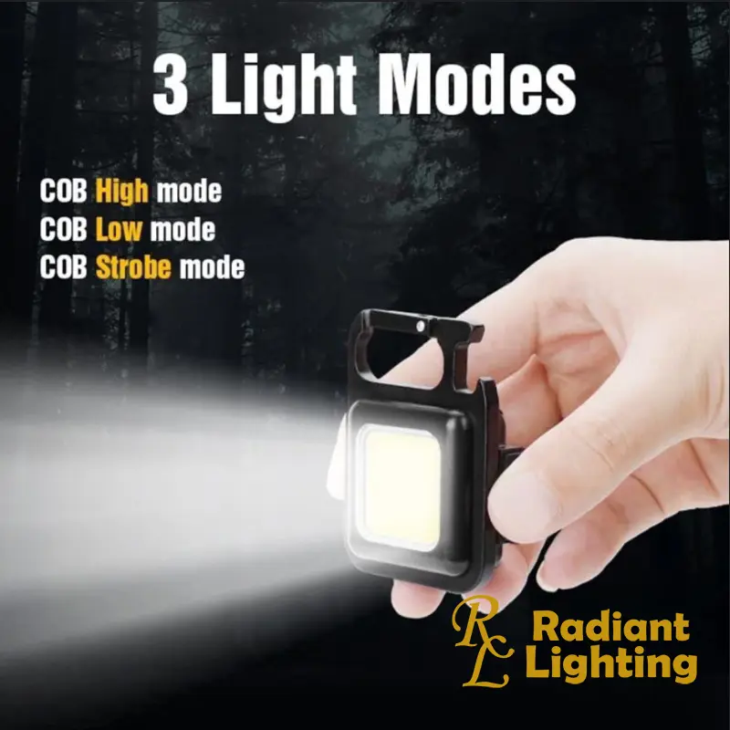 Lampu LED Gantungan Kunci Multifungsi / Lampu Emergency Kecil Camping