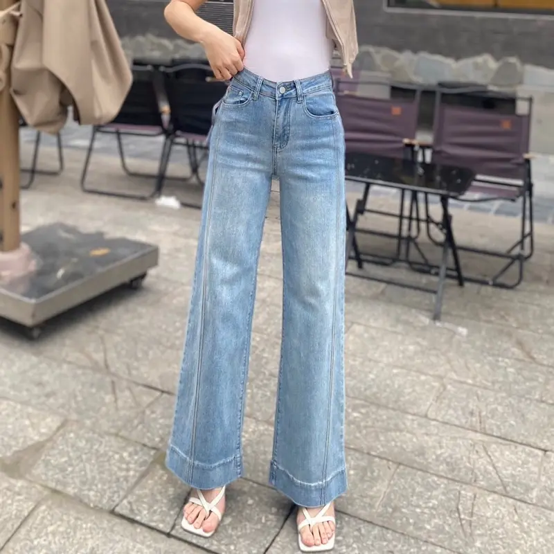 [HAI PHÂN LOẠI DÀI] QUẦN JEAN NỮ QC ỐNG SUÔNG CO GIÃN ĐƯỜNG MAY CHẦN ZIGZAG | BigBuy360 - bigbuy360.vn