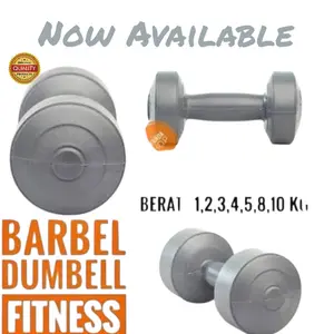 BARBEL DUMBBELL PERALATAN OLAHRAGA FITNESS/YOGA
