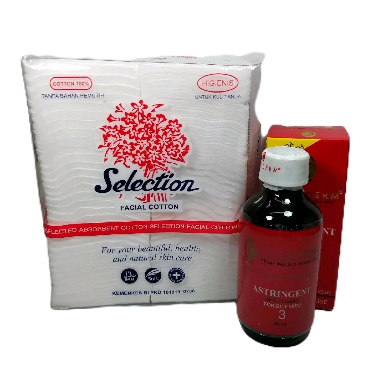 TONER CLARIDERM ASTRINGENT Original+KAPAS KECANTIKAN