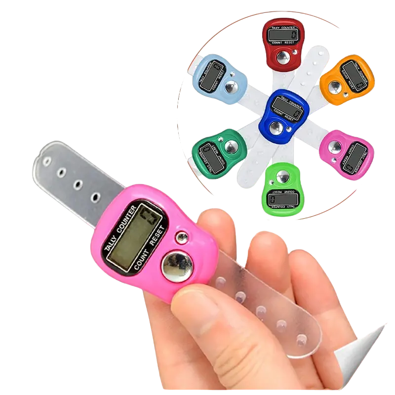 Tasbih Digital Counter Finger with Good Cover Praise Ring