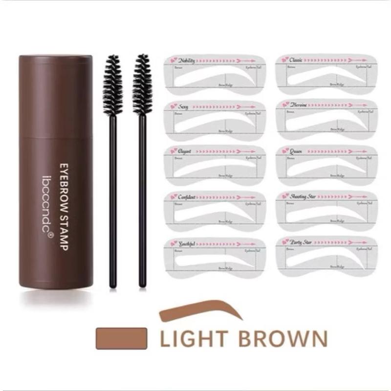 IBCCCNDC Eyebrow Powder Cetakan Alis Eyebrow Stempel Alis Stamp Alis Tahan Air dan Lama 3