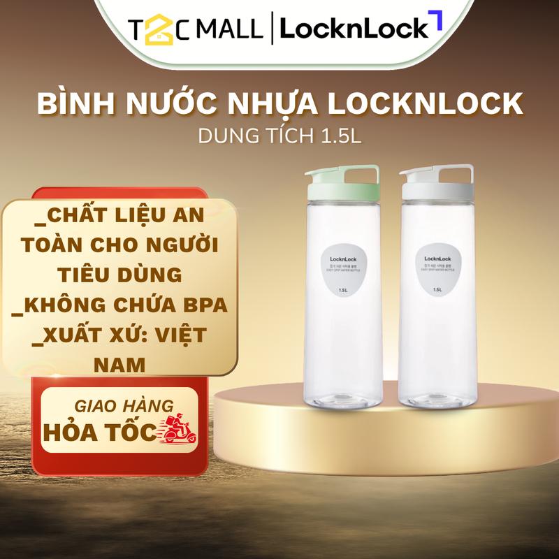 Bình Nước Nhựa LocknLock Đựng Nước 1.5 Lít To Miệng Rộng Dễ Dàng Vệ Sinh BêN Trong Hàng Cao Cấp HAP814 - T2C Mall
