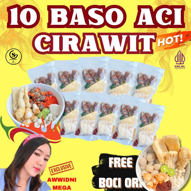 [AWWIDNI.MEGA EXCLUSIVE] PAKET BASO ACI CIRAWIT 10 BUNGKUS EKONOMIS ...