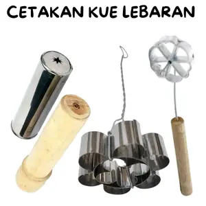 kue Kue Lebaran / akar kelapa / goyang / seroja Kitchenware Besi Stenlis kembang cetakan oyot peyek cetakan  peyek