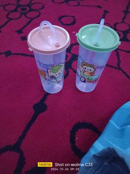 Product Review of Lion star botol minum sedotan 370ml/botol minum sedot/cup with strow from c**8 1