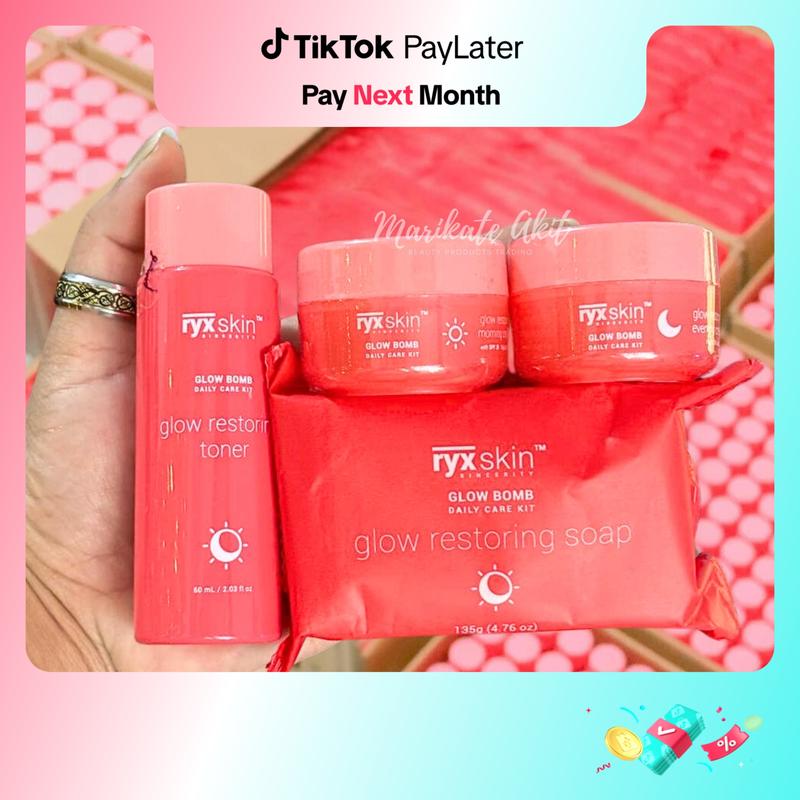 RyxSkin Glow Bomb Advanced Exfoliating Kit Rejuvenating Set Skin ...