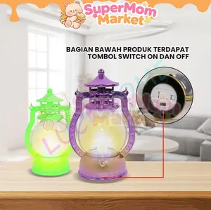 Lampu Lentera Ramadhan Dekorasi Minimalis Lampu LED / Lampu Tidur Lentera Lilin Halloween Natal Elektrik / Lentera Mini Souvenir