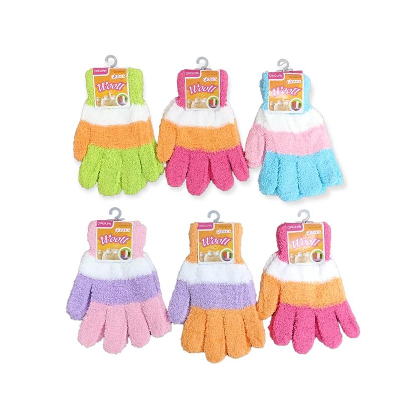 Sarung tangan woll bulu lembut / sarung tangan wanita dewasa / sarung tangan motor belang Gloves Gloves 0