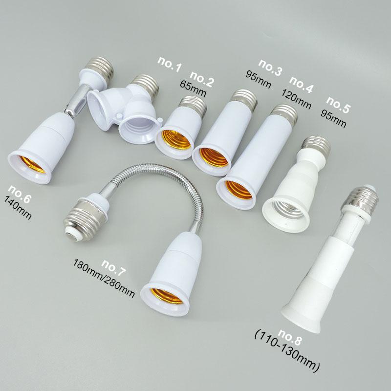 Product Introduction of E27-E27 Adapter Flexible AC E27 To 2 E27 bulb Base power Socket plug Converter LED Light Lamp  Extender Holder  SGK 99