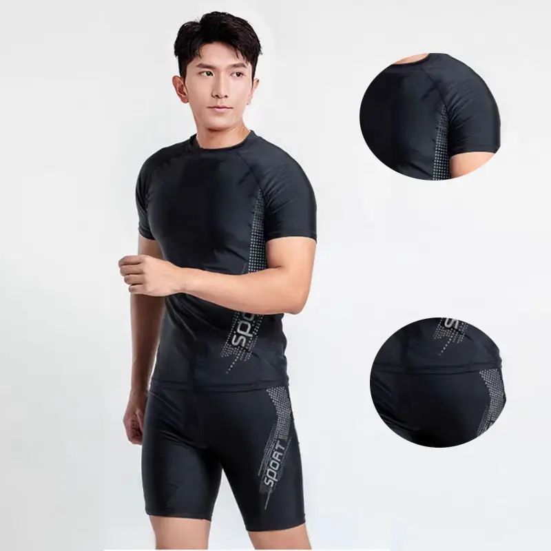 Bộ Đồ Bơi Nam, Chất Lượng Cao, R.sea, Bộ Đồ Bơi, Thiết Kế Riêng Tư, Chống Lộ, Đồ Đi Biển Co Giãn, Thích Hợp Cho Kích Thước Lớn, Đồ Đi Biển 4