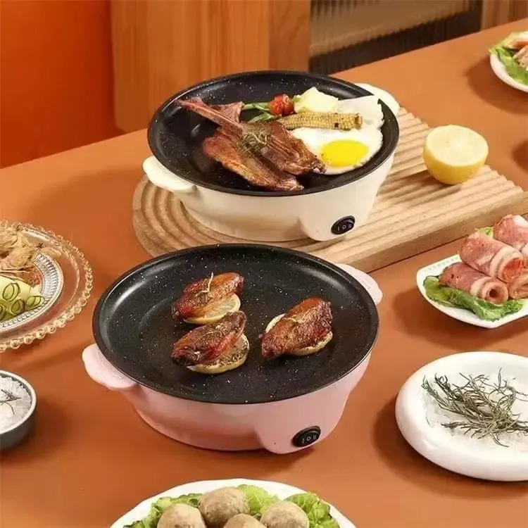 TERBARU!!! Grill Pan Listrik Anti Lengket Pemanggang Listrik Pemanggang Listrik Serbaguna Portable