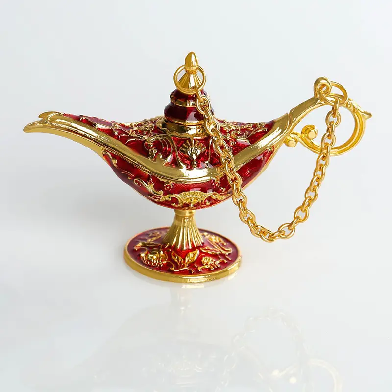 Đèn Thần Tài Ma Thuật Aladdin Sáng Tạo, Lư Hương, Đèn Ước Nguyện Kim Loại, Quà Tặng Trẻ Em, Đồ Thủ Công Trang Trí Nhà Cổ Điển Châu Âu 4