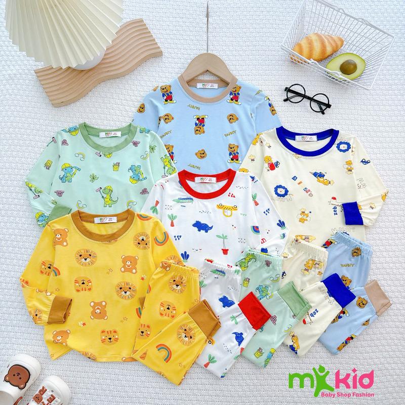 Bộ Dài Tay Cho Bé Trai Bé Gái (7-27Kg) , Đồ tay dài quần dài Hoạ Tiết dễ thương Vải Thun lạnh Mềm Mát cho bé -Thỏ Vịt Heo