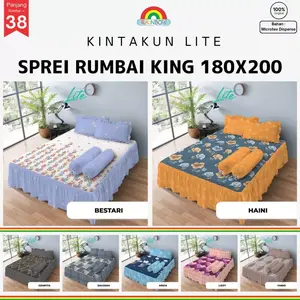 Kintakun Lite - Sprei RUMBAI King (180x200) Terlaris pilihan